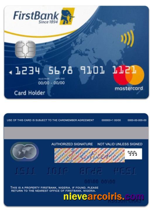 Nigeria FirstBank mastercard